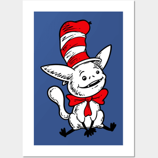 Space Cat In A Hat Posters and Art